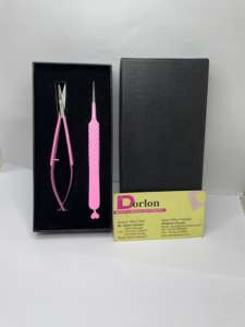 ปากคีบขนตาสแตนเลสรูปหัวใจแบบมืออาชีพสีชมพูเคลือบขนตาปลายโค้งที่มีความแม่นยำป้องกันไฟฟ้าสถิตย์ทนทาน - Product Image 3