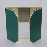 Miroir de table pliable moderne AK Handicrafts en gros, avec cadre en acier inoxydable, taille personnalisée pour coiffeuse et usage domestique