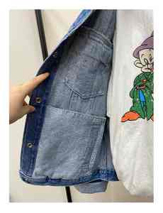 Chaqueta Vaquera de Diseño Nuevo y Personalizado para Hombre, Chaqueta Vaquera Moderna para Correr, Chaqueta Vaquera Urbana, Chaquetas Vaqueras para Mujer - Product Image 6