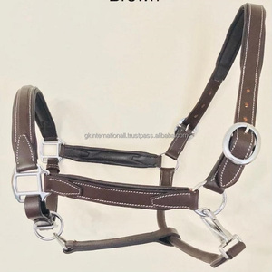 Silla de montar gruesa de cuero con diseño personalizado, caballo cosido, halter acolchado, a precio de venta al por mayor, hardware de latón sólido - Product Image 2