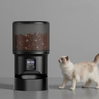 Distributeur automatique de nourriture pour chat avec caméra en direct, enregistrement des repas et programmation des portions pour les soins quotidiens des animaux de compagnie