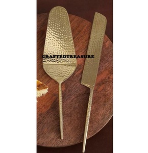 Juego de Cubiertos de Metal de latón de calidad para restaurante, cuchillo en forma de hojas de rosa, cuchara, tenedores, selecciones de comida para decoraciones para fiestas de boda - Product Image 6