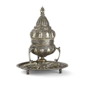 Brûle-encens de style royal finition argentée, élégant pour la maison, le temple, le bureau, les cadeaux, les événements et l'usage décoratif en provenance d'Inde - Product Image 4