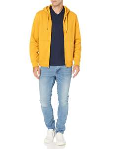 Sweat à capuche thermique pour hommes 100% coton de haute qualité personnalisé lourd fermeture éclair complète 500 Gsm tissu qualité polaire brodée pour l'hiver - Product Image 4