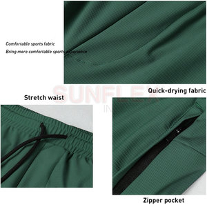 กางเกงเทรนนิ่งลำลองผู้ชายผลิตจากโรงงาน เอวยางยืด แห้งเร็ว ระบายอากาศได้ดี น้ำหนักเบา ดีไซน์สั่งทำได้ รูปแบบโดดเด่น - Product Image 3