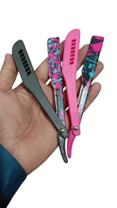 มีดโกนหนวดพับได้แบบตรง ด้ามสแตนเลส รุ่นใหม่ล่าสุด ปี 2023 สำหรับผู้ชาย ดีไซน์วินเทจ ใช้งานง่าย - Product Image 3