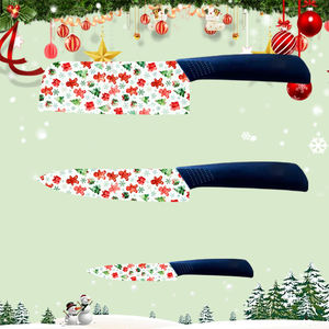 Cuchillo de Chef de Cerámica Premium al por Mayor, Juego de 6 Piezas con Hoja Fija y Mango de Plástico para Supervivencia y Bushcraft, Precio de Fábrica - Product Image 1