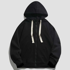 Ensembles de pantalons à capuche à fermeture éclair à double tête épaissie en polaire robuste 350g pull tricoté décontracté pour les deux automne - Product Image 5