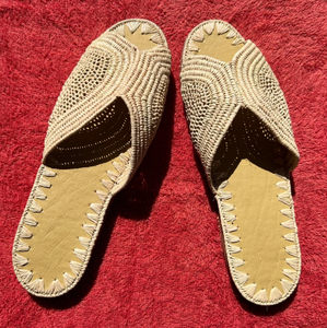 Sandalias de Rafia Hechas a Mano: Sandalias Marroquíes Artesanales para Mujer |   Zapatos de rafia de verano |   Sandalias artesanales - Product Image 3