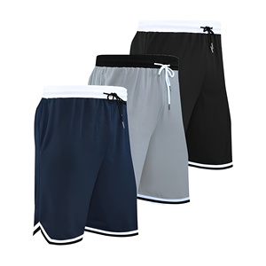 Pantalones Cortos Deportivos de Verano para Hombre, de Color Sólido, Transpirables, con Cintura Elástica, que Absorben la Humedad, de Poliéster, para Baloncesto, Gimnasio, Entrenamiento, Ecológicos - Product Image 1