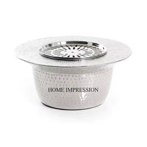 เครื่องทำความร้อนโลหะอัลลาห์ทนทานสีเงินทรงกลมสำหรับโรงแรมและร้านอาหารอุปกรณ์เครื่องครัวสำหรับงานหนัก - Product Image 3