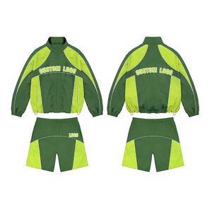 Chándales cortavientos de nuevo diseño 2025 para entrenamiento de hombres, conjuntos de chaqueta de chándal y pantalón cortavientos de dos piezas Premium - Product Image 5