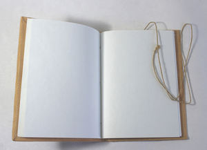 Handmade <b>A5</b> Cotton Paper <b>Notebook</b> Bird Being Screen Printed Soft <b>Cover</b> Canvas Stationery Sewing Binding Diary Journal - Product Image 3