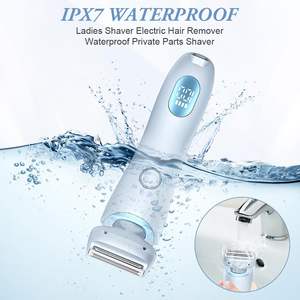 Afeitadora Eléctrica 2 en 1 para Mujer, Uso en Seco y Húmedo, Indolora, para Zonas Íntimas, Doble Cuchilla, Resistente al Agua IPX7, para Rostro, Líneas del Bikini, Piernas y Brazos - Product Image 1