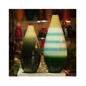 Table Vase Decor Style bamboo lacquer Flower Vase Home Art Decorative Vietnam Home Decoration