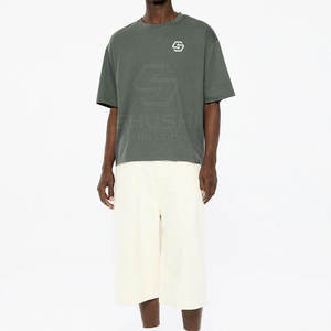 2025 venta al por mayor de camisetas de alta calidad para hombres 100% algodón transpirable ecológico secado rápido 260g camisetas personalizadas - Product Image 4