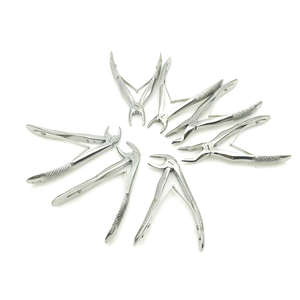 Kit de 7 pinces dentaires manuelles en acier inoxydable pour l'extraction des dents des enfants, instruments de laboratoire orthodontique certifiés CE - Product Image 1
