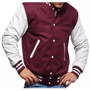 Vente en gros OEM Plus Size personnalisé Vintage Street Racing Color Block Loose Veste rembourrée pour hommes Vestes universitaires personnalisées - Product Image 6