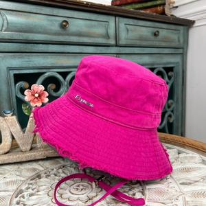 Custom Lightweight wide-brimmed <b>bucket</b> <b>hat</b> with chin straps for secure fit high quality breathable unisex <b>bucket</b> <b>hats</b> - Product Image 4