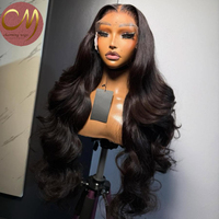 Perruque indétectable 5x5 HD Lace Frontal, noire naturelle, ondulée et soyeuse, en cheveux humains, avec nœuds pré-décolorés, pour usage quotidien