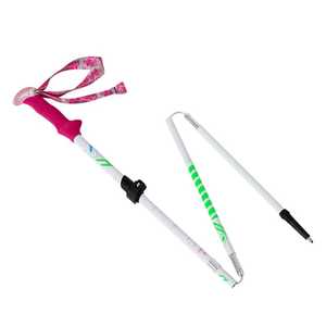 7075 Aviation Grade Aluminum Folding Trekking Pole Five Section Ultralight Z Pole Hiking <b>Stick</b> Portable <b>Walking</b> <b>Stick</b> - Product Image 3