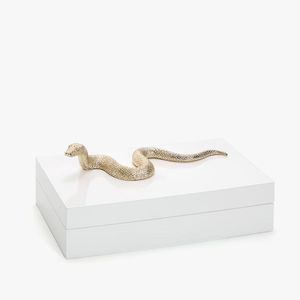 Elegant White Marble Storage Boxes with Gold Trim Set of Decorative Storage Boxes for Home Organization Luxury Decor Solution - Product Image 3