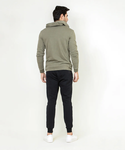 เสื้อมีฮู้ดสำหรับผู้ชายผ้าฝ้ายฝรั่งเศสเทอร์รี่คุณภาพสูงดีไซน์ซิปรูดแนววินเทจ - Product Image 4