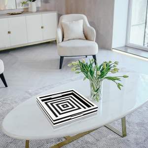 Bandeja de Resina de Aspecto Premium, Bandeja Decorativa de Bajo Costo para Servir, Exhibición en Mostrador, Diseño Personalizado Hecho a Mano - Product Image 3