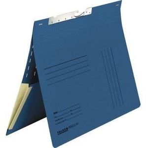 Falken <b>A4</b> 320g/m Recycled Blue Manila Cardboard Hanging File <b>Folder</b> with Commercial Binding & Organizational Imprint - Product Image 1