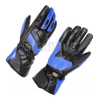 Guantes de Carreras Profesionales de Primera Calidad, Protección UV, Antideslizantes, Pantalla Táctil, Dedos Completos, Unisex, Cuero, Deportes, Motocicleta