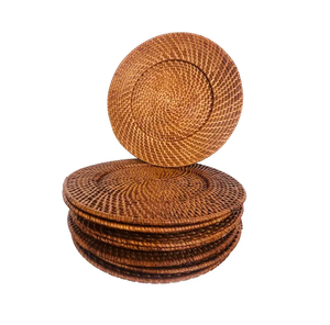 Special Design Rattan Charger Mats Round <b>Woven</b> <b>Placemats</b> Round Dinnerware Decorative Item Wholesale Price - Product Image 4