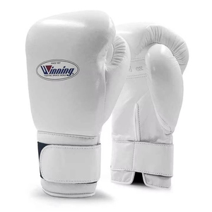 Gagner des gants MMA professionnels en cuir de vachette pour le soutien du poignet Velcro imperméable longue durée meilleurs gants de boxe - Product Image 1