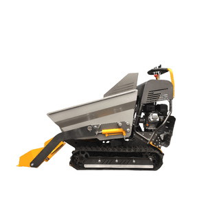 Mini-dumper sur chenilles jaune avec moteur diesel Kubota, pompe hydraulique Eaton, nouvelle haute efficacité 75KW - Product Image 3