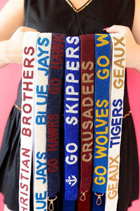 Trendy Stylish Beaded Embroidery BULLDOGS Crossbody Strap <b>Belt</b> With Elegant Design And Adjustable Strap <b>Belt</b> From India - Product Image 2