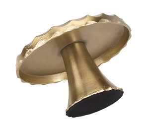 Gran oferta, tono dorado personalizado y parte superior blanca, soporte para pastel redondo de Metal, personalización de logotipo de la India - Product Image 3