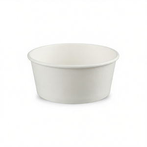 Recipientes Redondos Desechables de Papel Blanco de 12 oz para Sopa - Product Image 2
