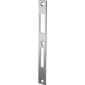 Silver Steel S491 Strike <b>Plate</b> 24mm Width X 243mm Length DIN Square <b>Door</b> <b>Plate</b> with Left/Right BKS Fitting - Product Image 1