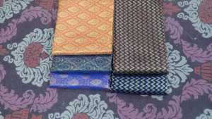 Wholesale Luxury High Density 100% Silk Jacquard Brocade Fabric Satin Printed Satin <b>Wedding</b> Dresses Knitted Free Sample - Product Image 2