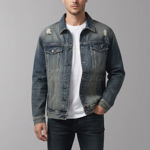 Chaqueta de Mezclilla para Hombre, Servicio OEM, Precio al por Mayor, Chaqueta de Mezclilla para Hombre 100% Algodón - Product Image 5