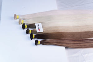 Flat Tip hair extension high quality 100% Vietnamese hair 55cm Double Drawn fast shipping <b>piano</b> color - Product Image 5