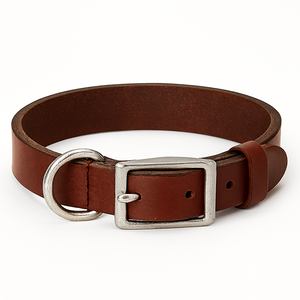 ปลอกคอสุนัขหนังสไตล์วินเทจ, อุปกรณ์เสริมสำหรับสัตว์เลี้ยงทำด้วยมือและงานหนักจากต่างประเทศ - Product Image 5