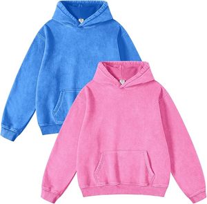 เสื้อฮู้ดดี้โอเวอร์ไซส์ผู้ชาย ผ้าคอตตอน/โพลีเอสเตอร์ หนัก 360 กรัม แบบเรียบ สีพื้น  รับสกรีนโลโก้ แห้งเร็ว ระบายอากาศได้ดี - Product Image 2