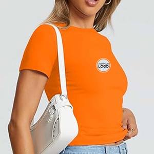 Camiseta con cuello redondo de algodón Supima para mujer - Product Image 3