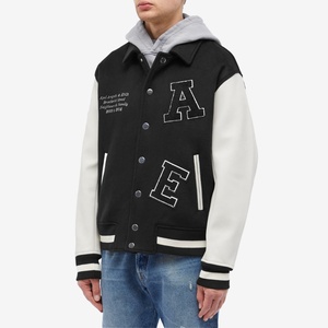 Custom Unisex <b>Vintage</b> <b>Varsity</b> <b>Jacket</b> Men's Wool Letterman Baseball <b>Jacket</b> Streetwear Patchwork Bomber <b>Jacket</b> Leather Sleeves - Product Image 3
