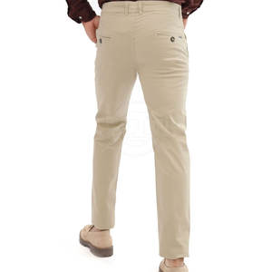 Pantalones de algodón para hombre con servicio de OEM, pantalones cómodos de lona de calidad superior, estilo recto informal para venta en línea, hechos en Pakistán - Product Image 4