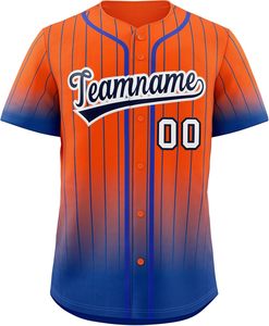 Vente en gros de logo personnalisé Chemise de baseball pour jeunes à sublimation à rayures vintage Chemise de baseball personnalisée Vente entière - Product Image 5