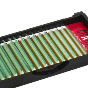 Charmdlash ขนตาสำหรับต่อขนตาขนตารัสเซียสีฟ้าสดใสไม่เขียวไม่ซ้ำใครหลายเฉดสี - Product Image 4