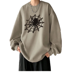 Camisa con estampado de logotipo personalizado, jersey de cuello redondo, sudadera lisa en blanco, jersey de gran tamaño para hombre, Sudadera con capucha - Product Image 2