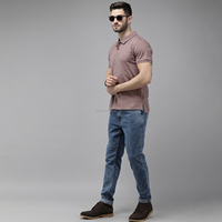 Chemise d'affaires de luxe pour homme Fit2Fight, à rayures personnalisées, en toile, à manches courtes, respirante, pour l'été