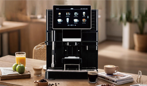 Machine à café entièrement automatique multifonctionnelle, expresso, cappuccino, latte, <span class=keywords><strong>chocolat</strong></span> chaud, machine à café commerciale avec 2 bacs à grains - Product Image 3